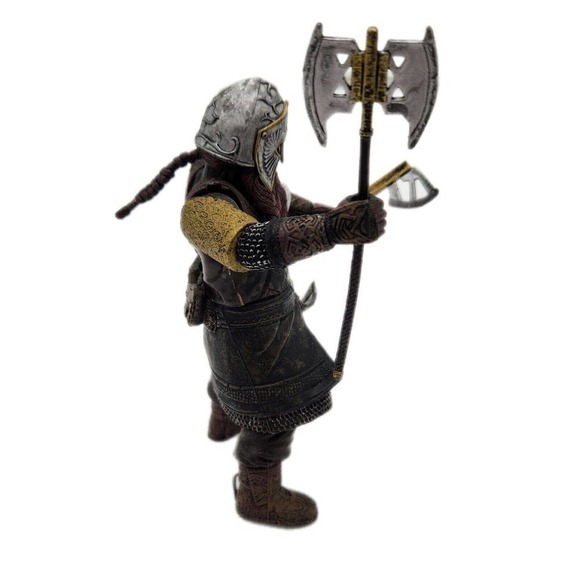 Vintage Toy Biz Lord Of The Rings 2002 NLP Marvel GIMLI LOTR 4.75" Action Figure - Picture 4 of 6